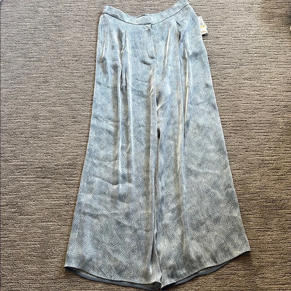 Michael Kors Light Blue Patterned Trousers